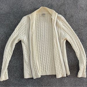 LLBean cardigan sweater with zipper.